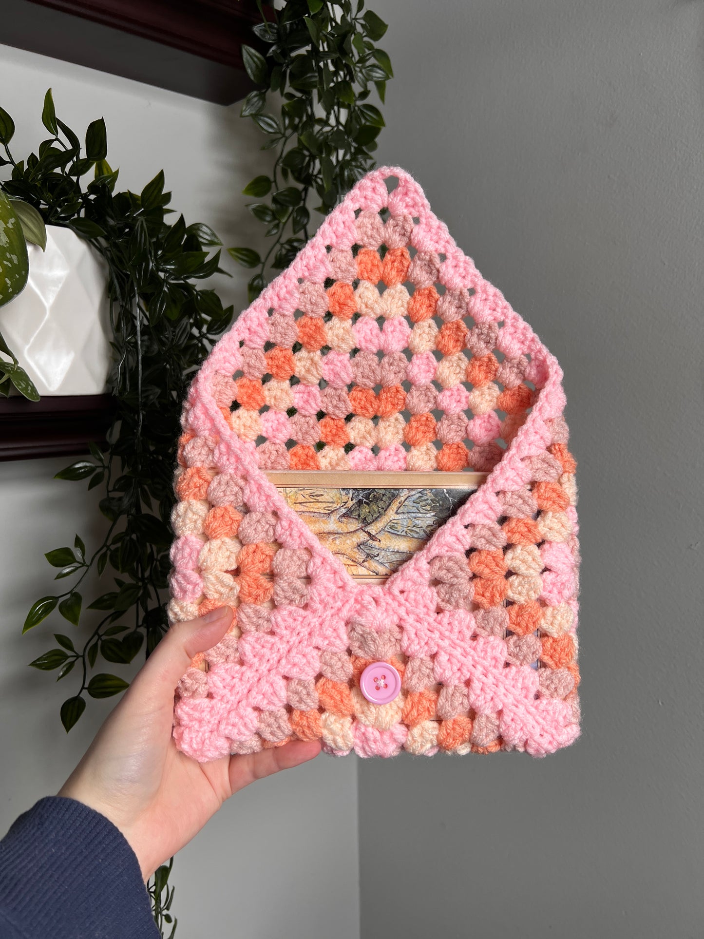 Kindle/Book Sleeve in Peaches and Pinks