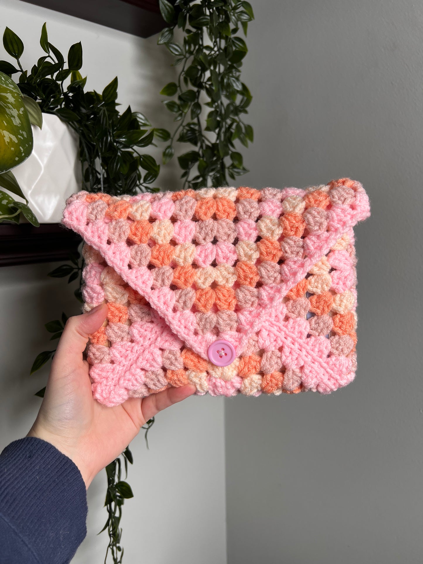 Kindle/Book Sleeve in Peaches and Pinks
