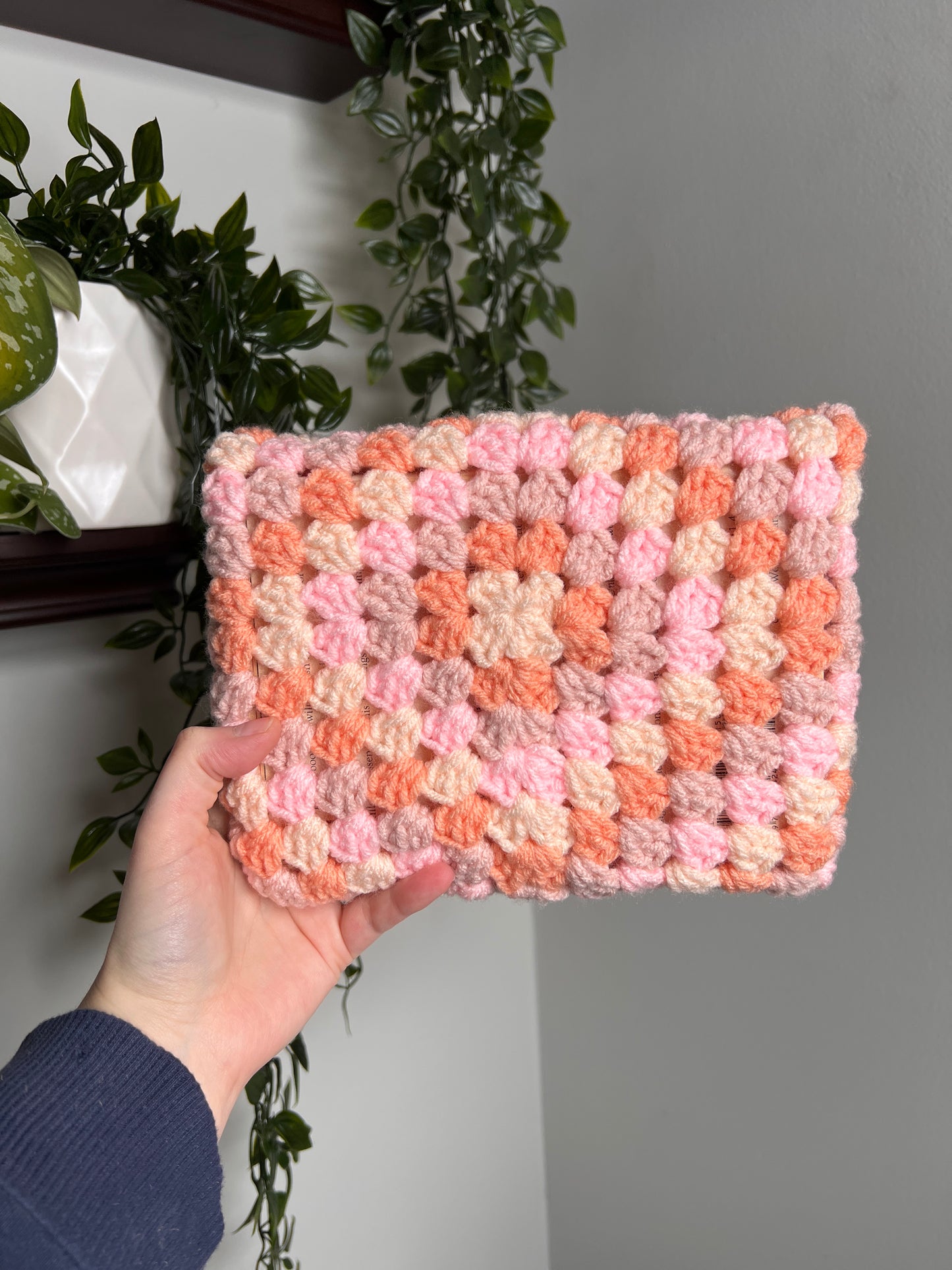 Kindle/Book Sleeve in Peaches and Pinks