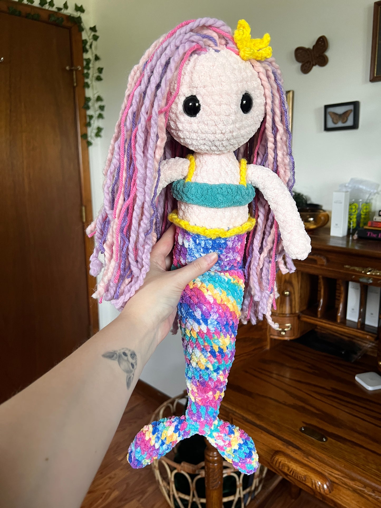 Mermaid Crochet Doll