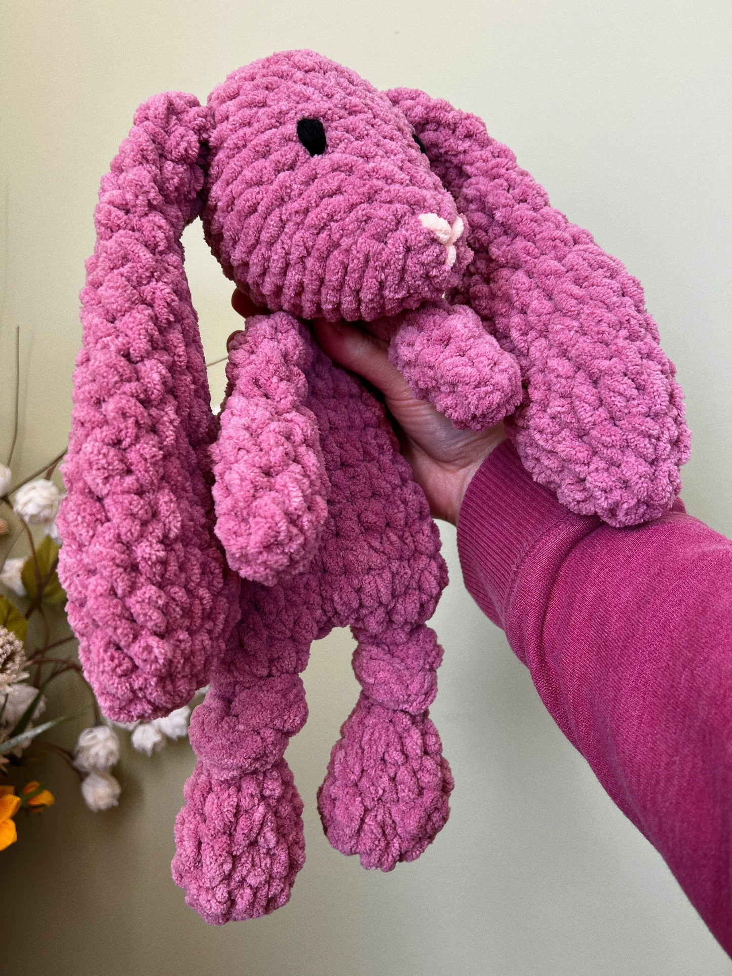 Pink Bunny Knotted Lovey