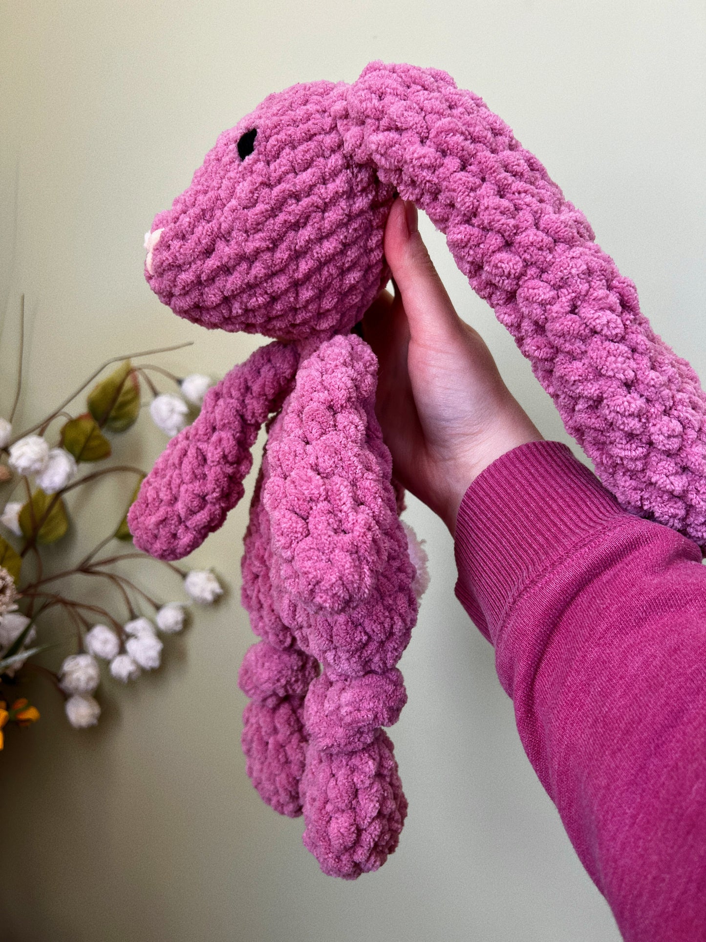 Pink Bunny Knotted Lovey