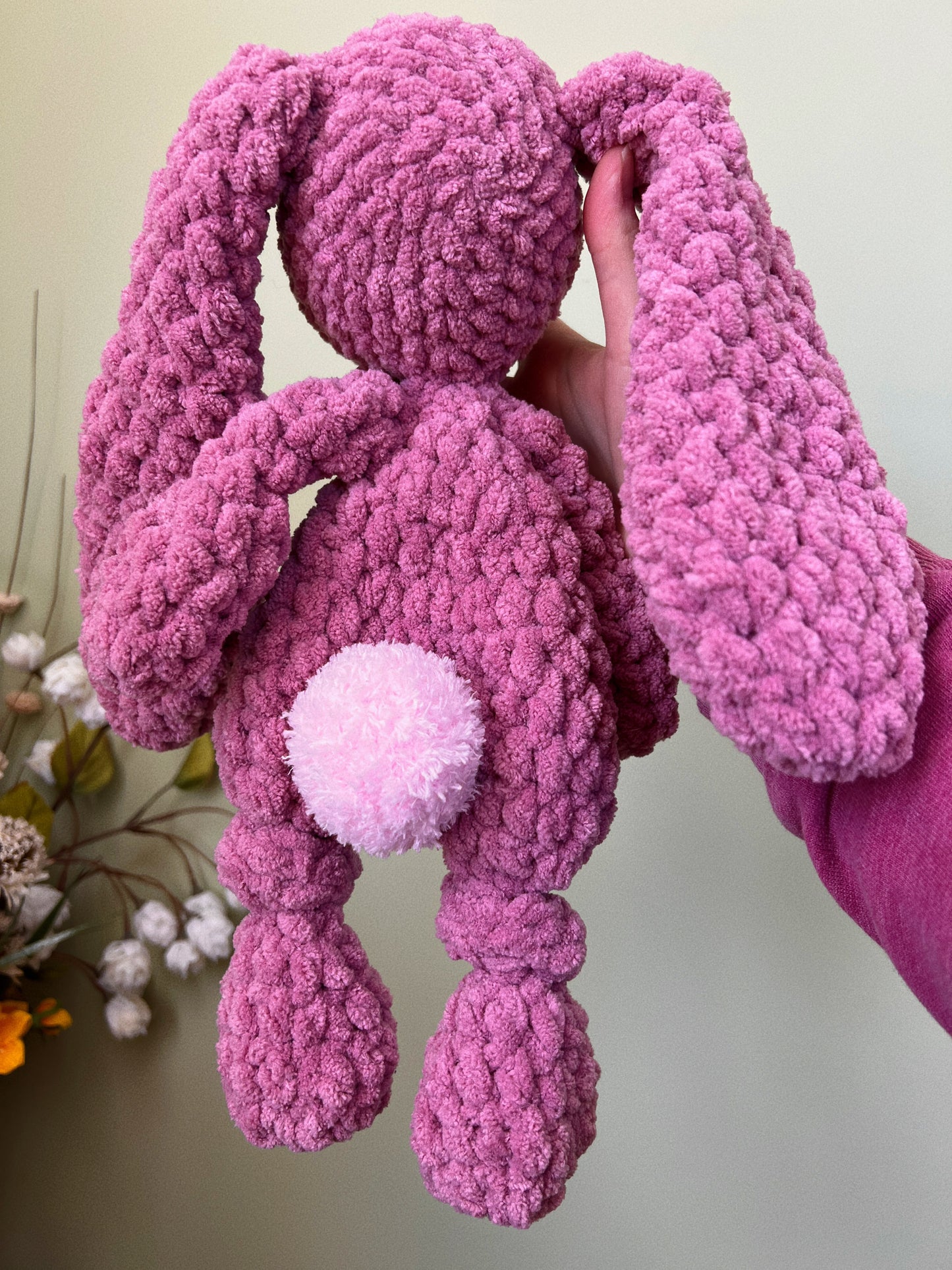 Pink Bunny Knotted Lovey