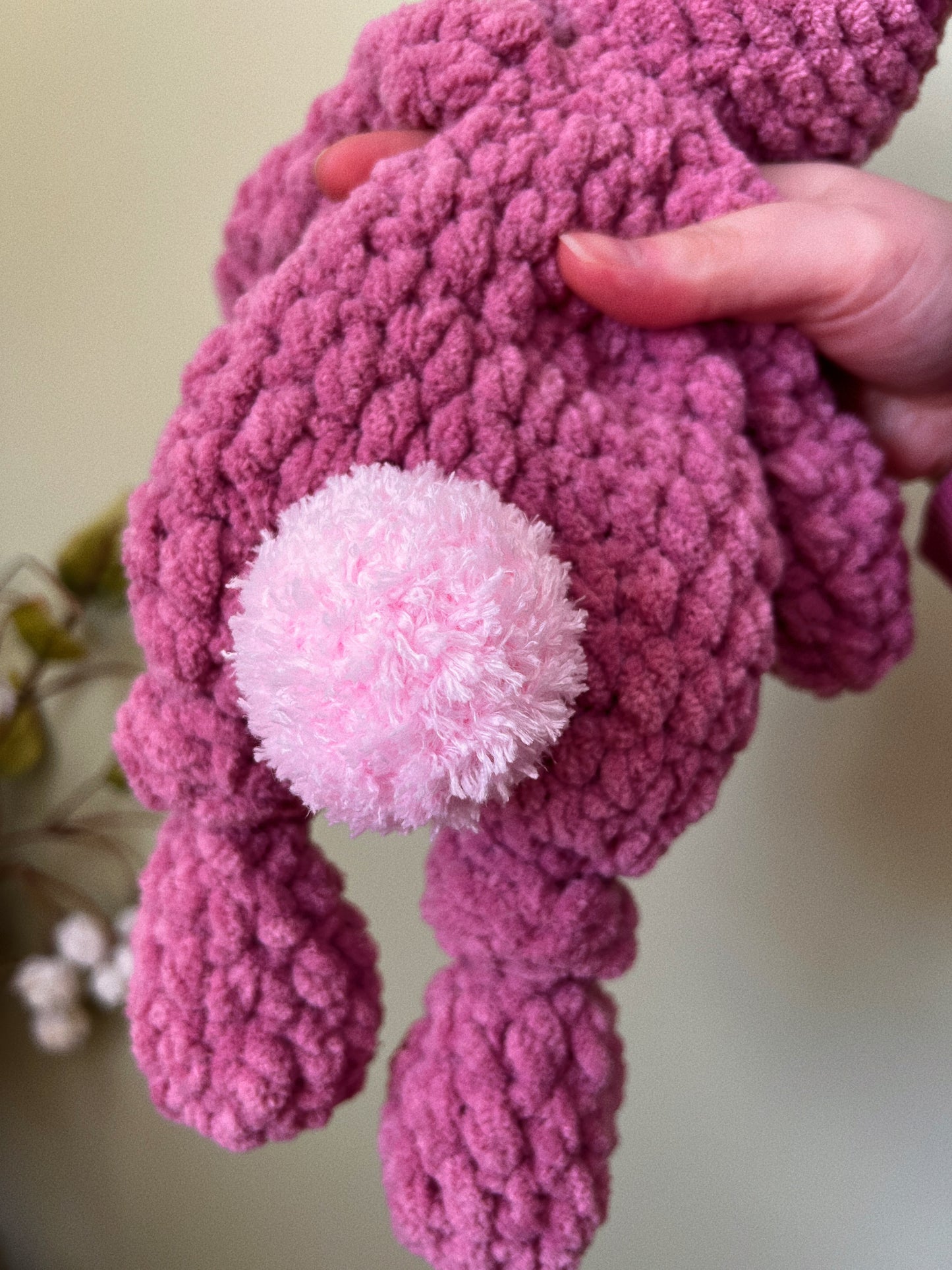 Pink Bunny Knotted Lovey