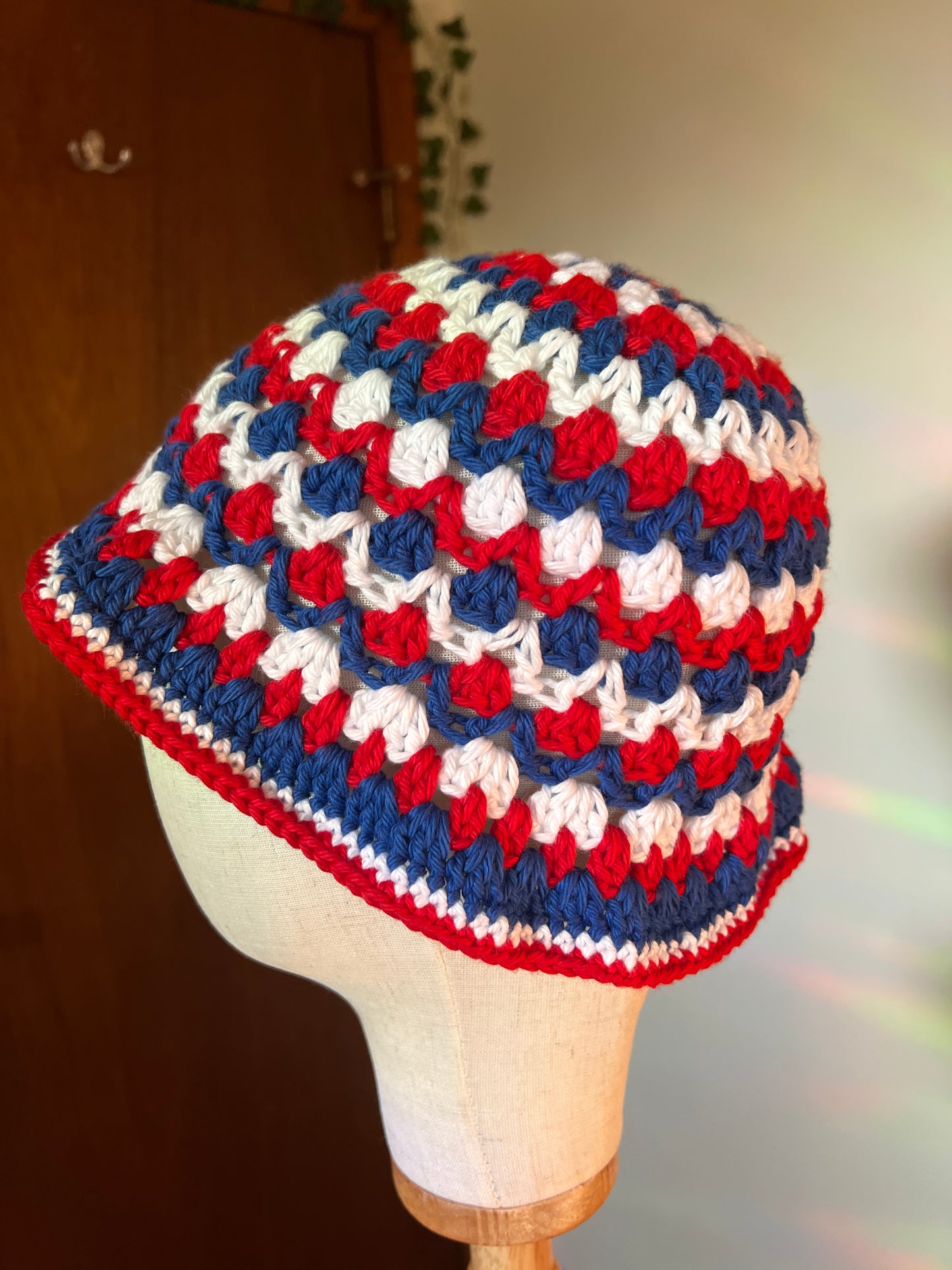 Bucket Hat - Red, White & Blue