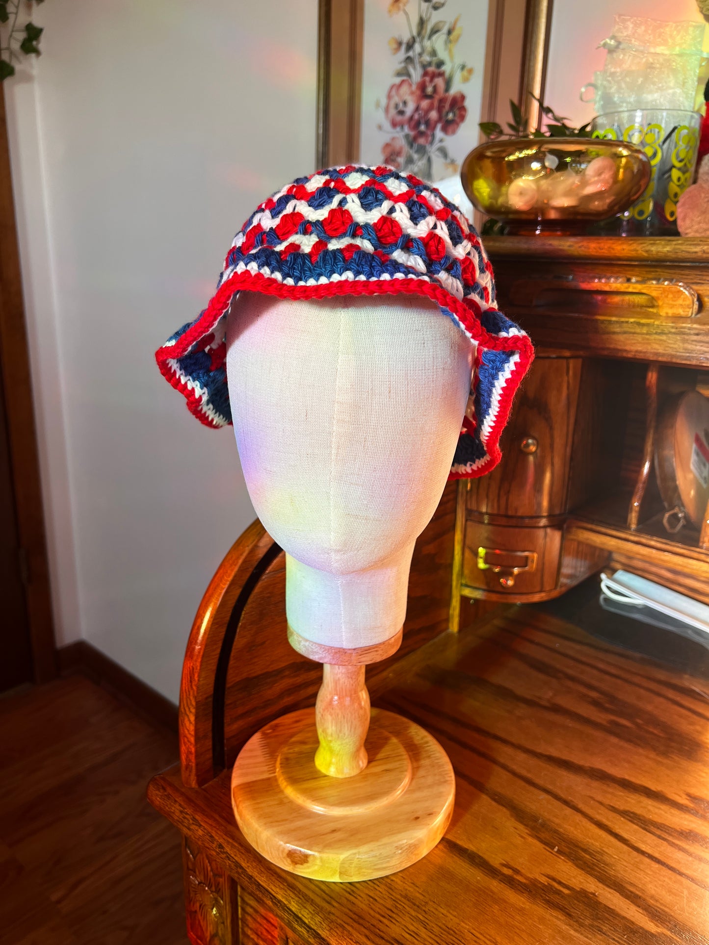 Bucket Hat - Red, White & Blue