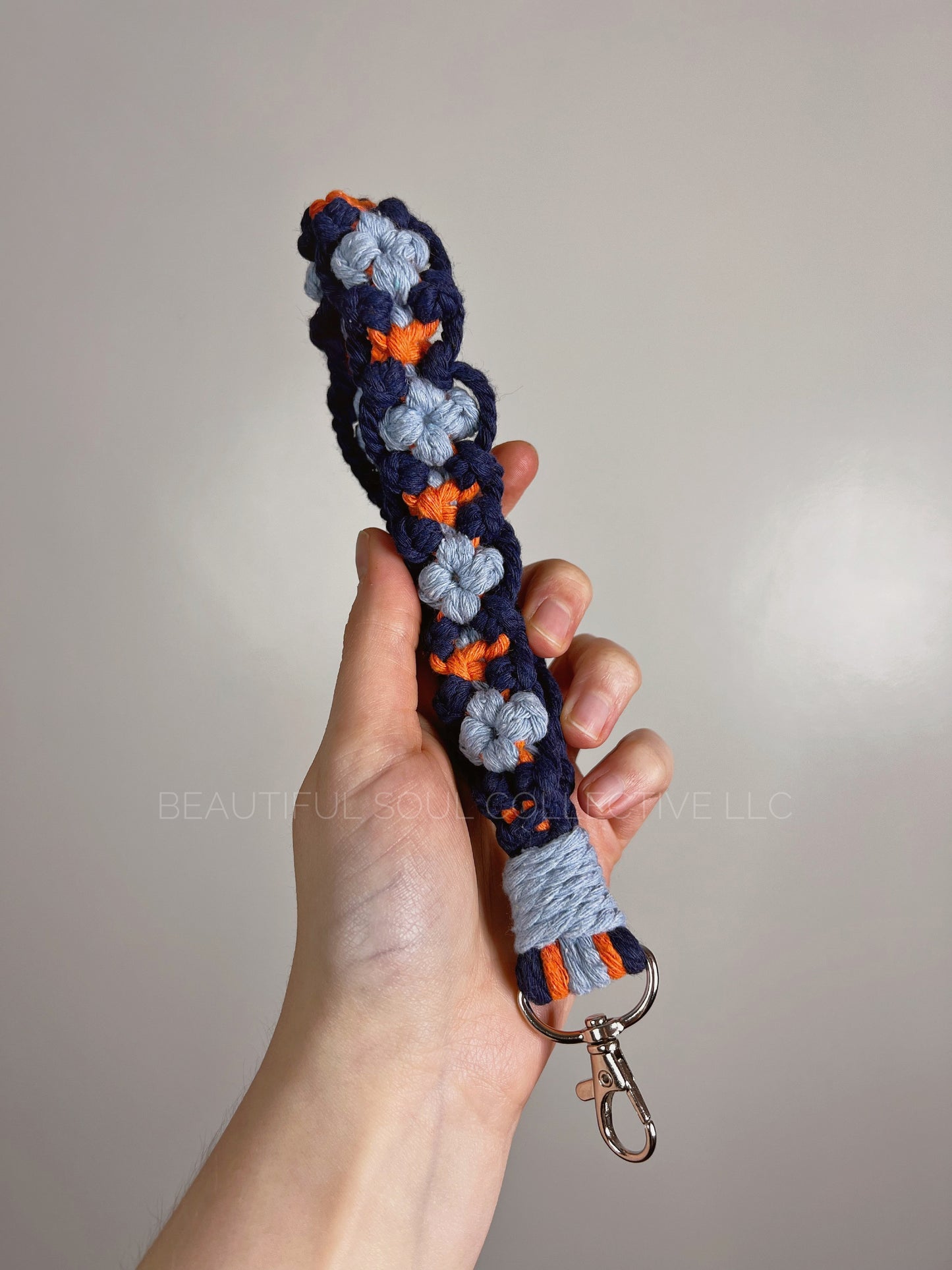 'Granny Square' Wristlet Keychain