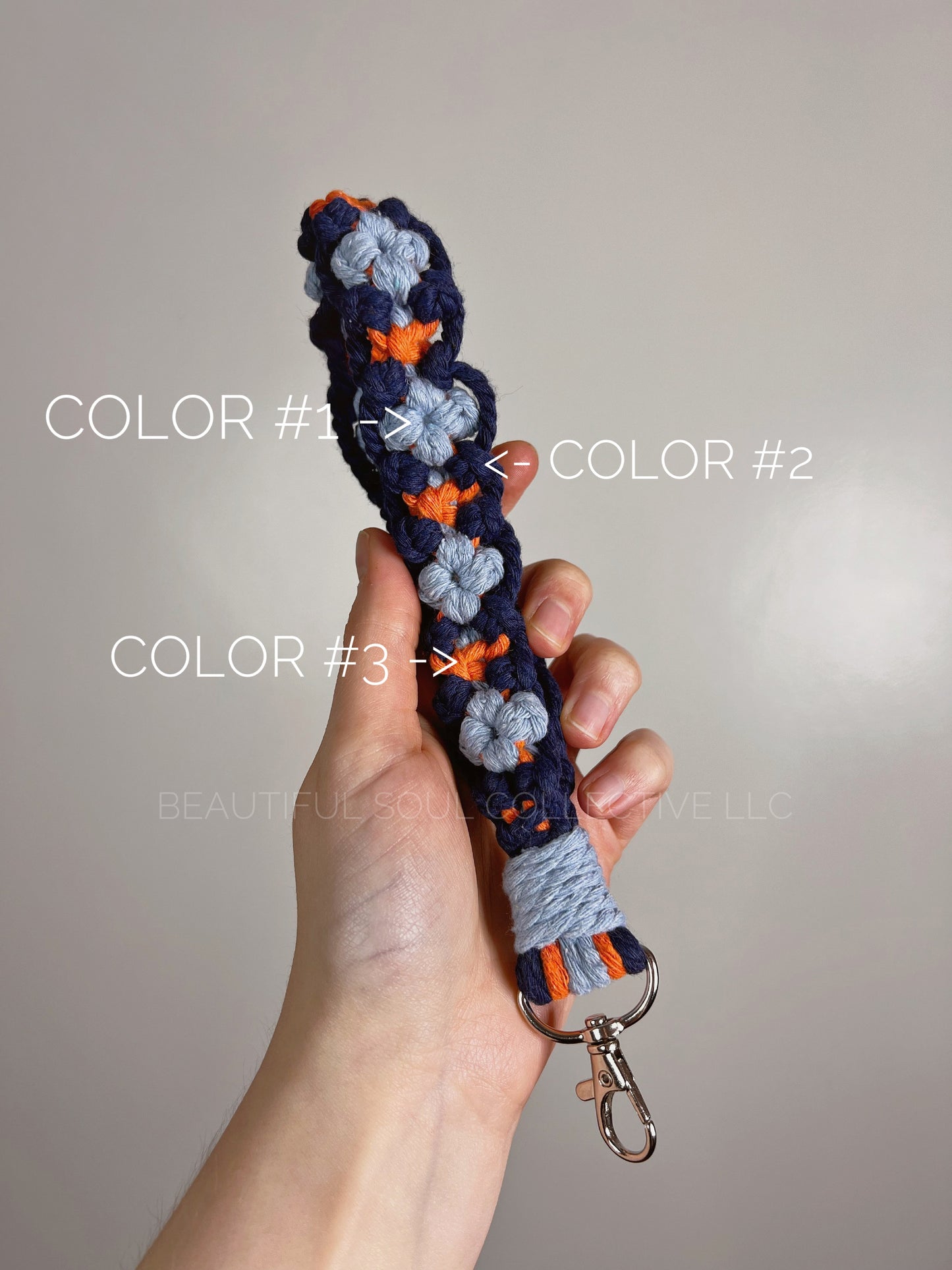 'Granny Square' Wristlet Keychain