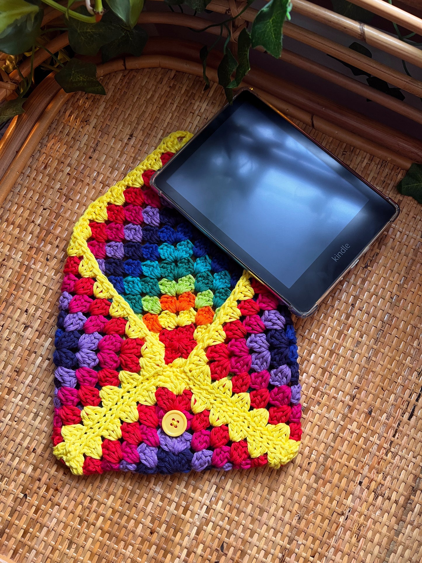 Cotton Rainbow Kindle/Book Sleeve