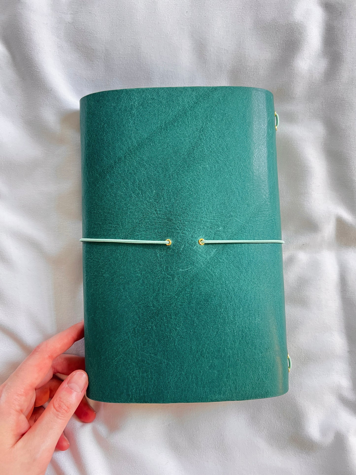 Teal Leather Notebook Covers for Carla