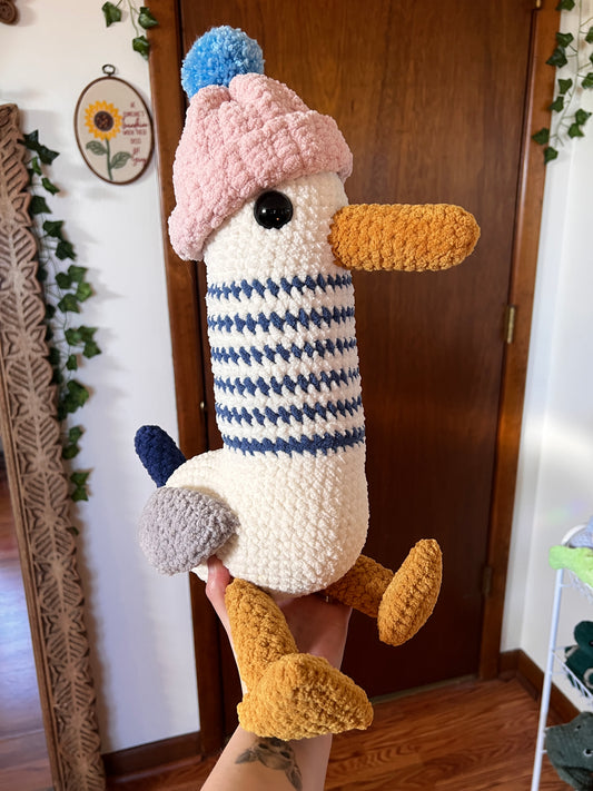 Alberto The Seagull Crochet Plushie