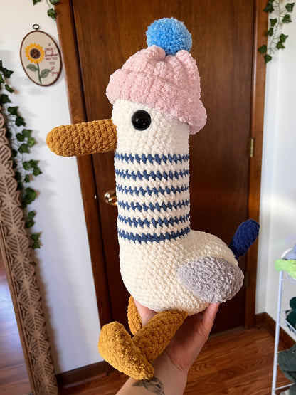 Alberto The Seagull Crochet Plushie