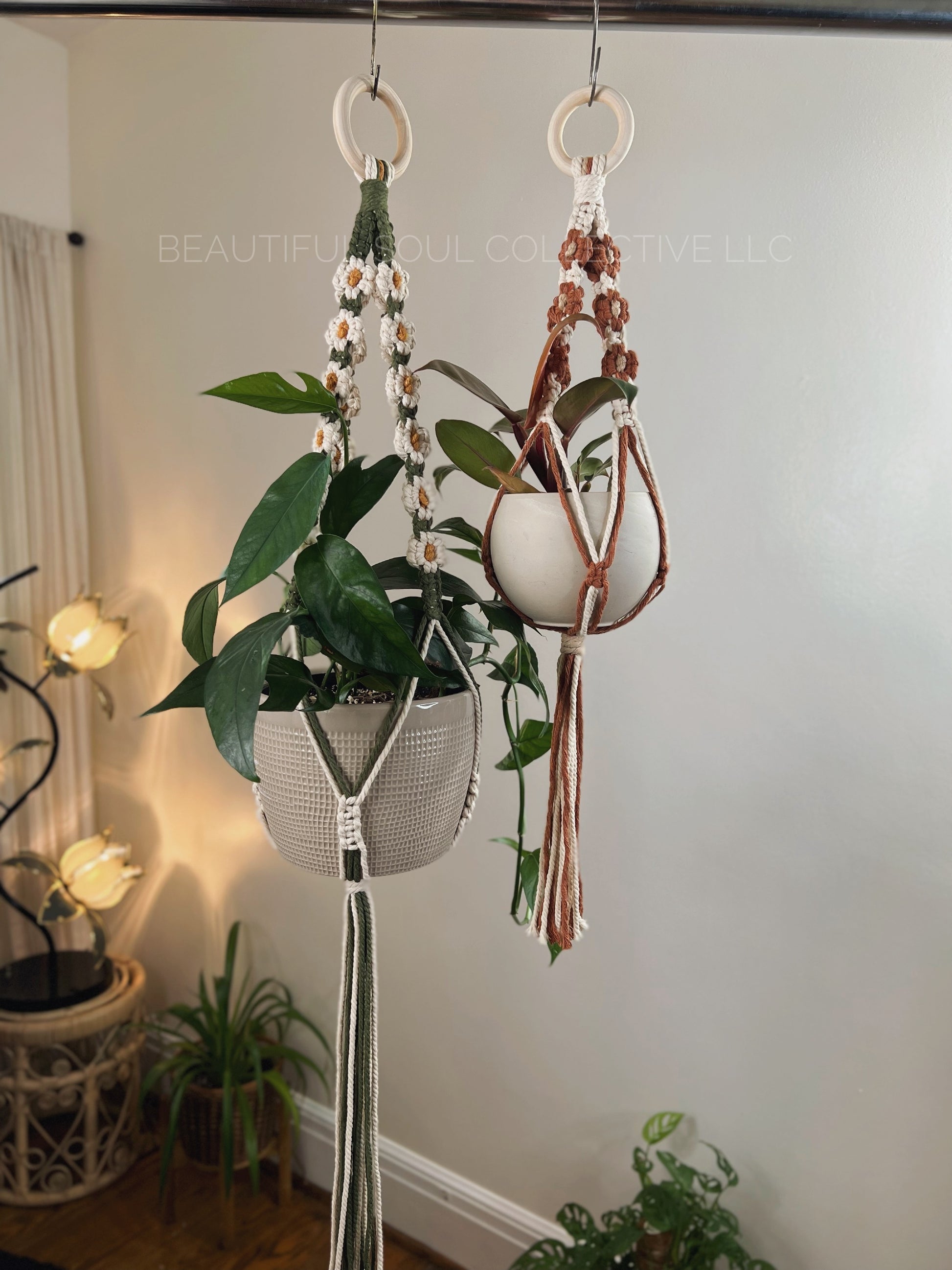 plant hanger chandelier Flower Plant Hanger – Beautiful Soul Collective