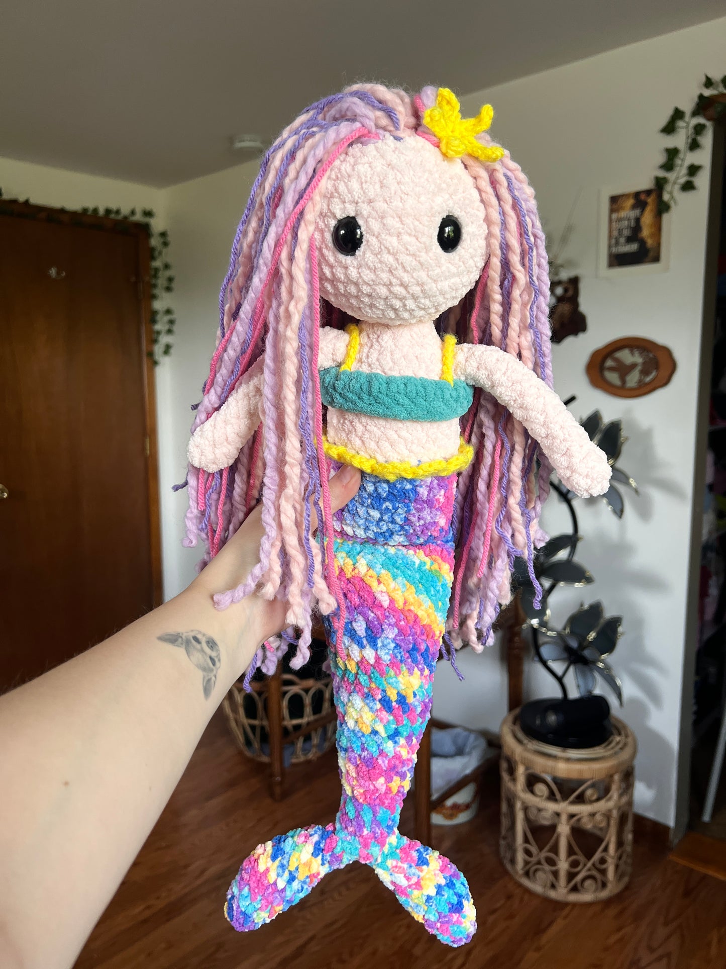 Mermaid Crochet Doll