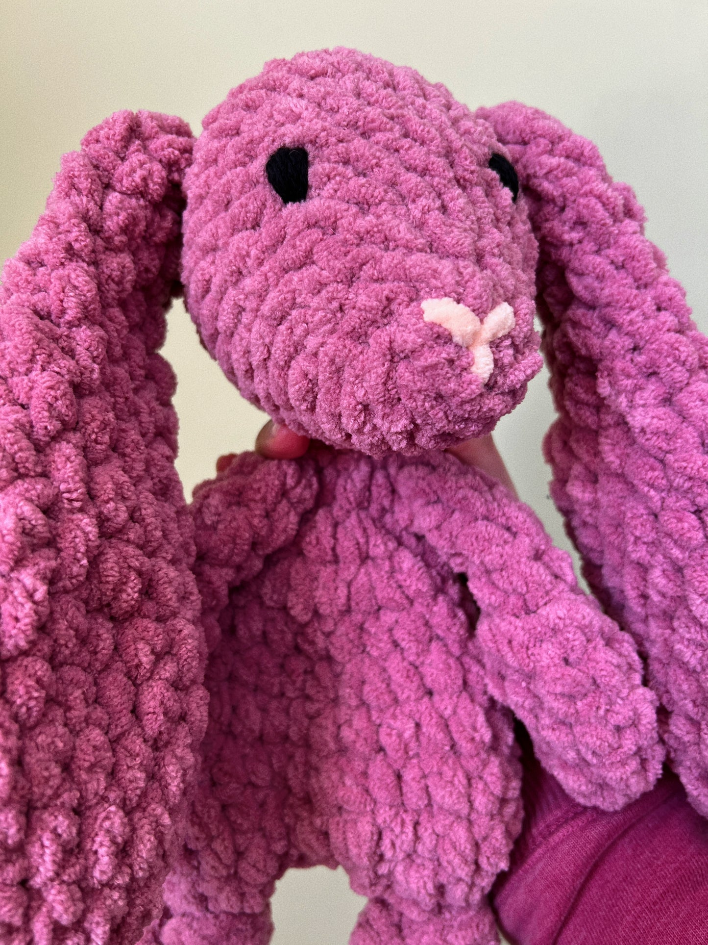 Pink Bunny Knotted Lovey