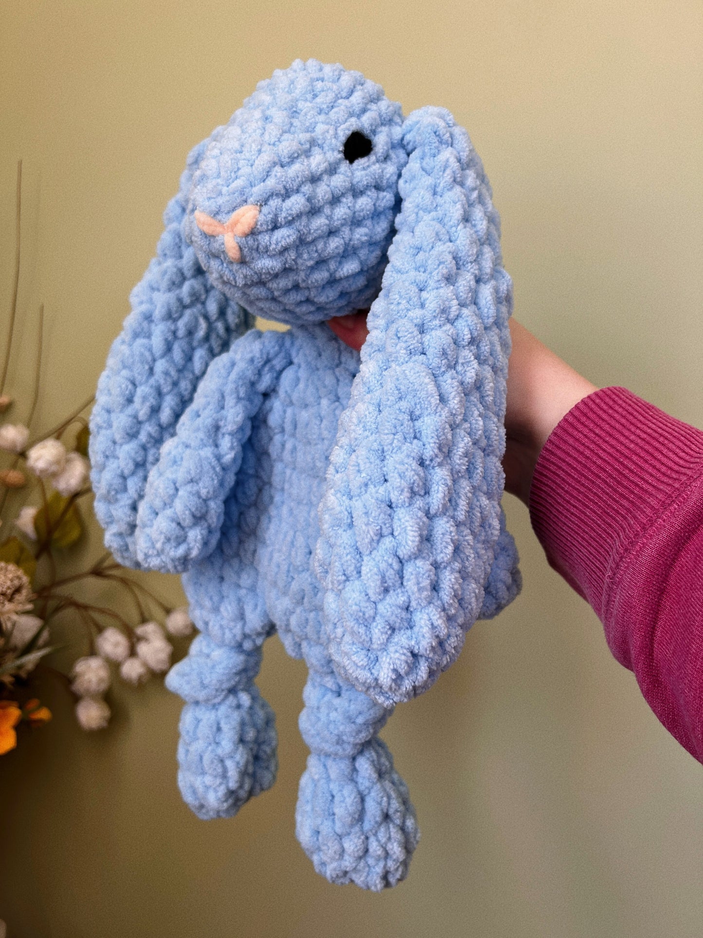 Blue Bunny Knotted Lovey