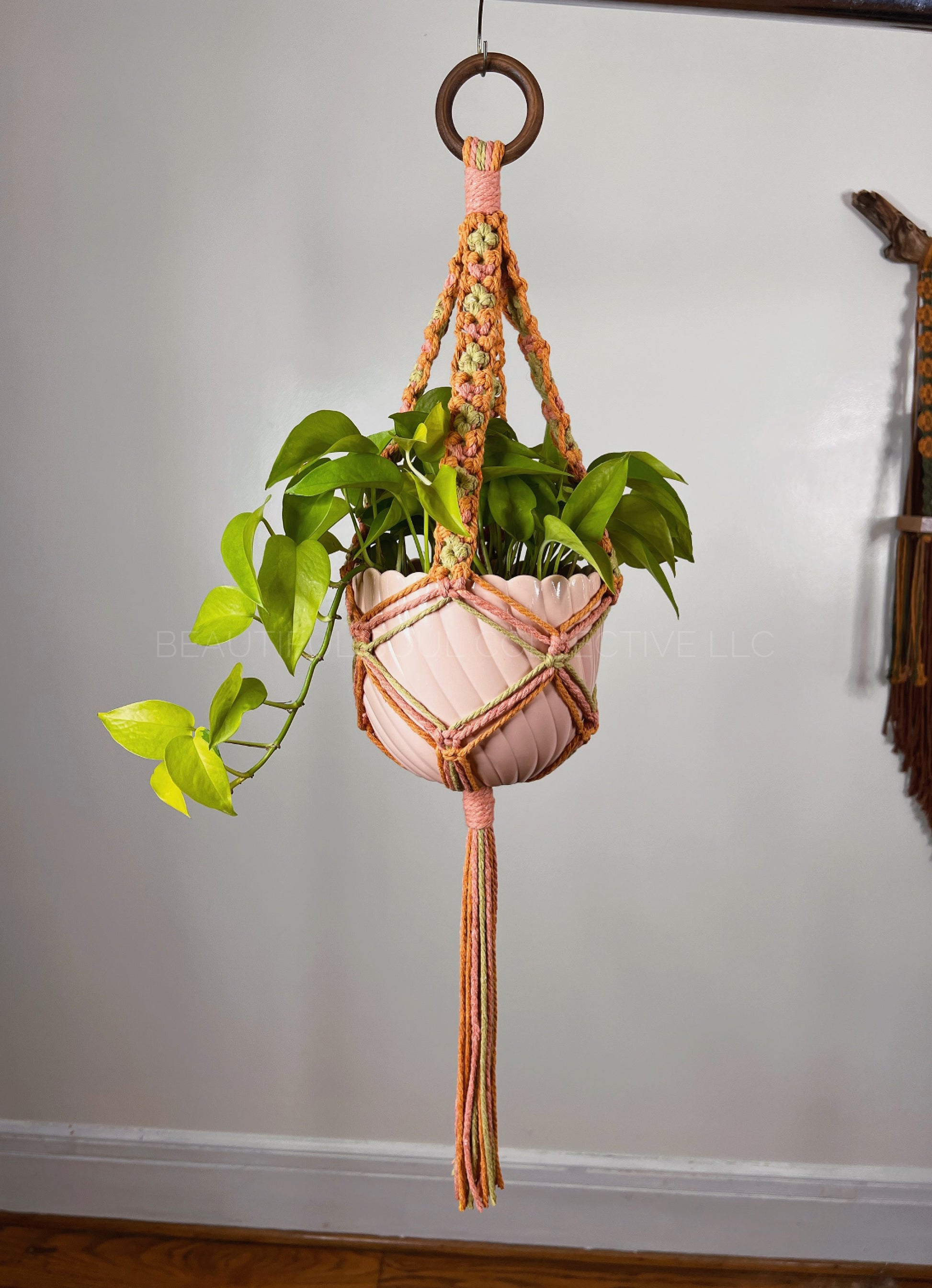 jute cord plant hanger Granny Square' Plant Hanger – Beautiful Soul Collective
