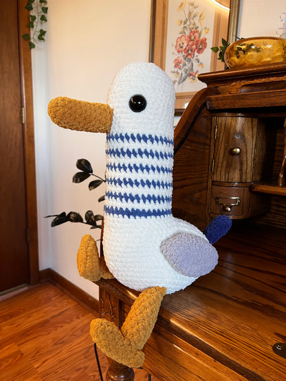 Alberto The Seagull Crochet Plushie